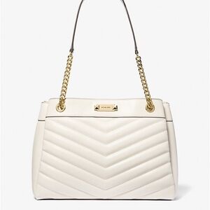 ✨ Brand New MICHAEL MICHAEL KORS
WHITNEY LT CREAM MD CHAIN SHLDR TOTE✨